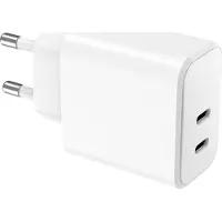 Wow Chargeur 2 USB C 40W (20+20W) PD Blanc