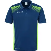 Uhlsport GOAL Polo homme pétrole/vert fluo S