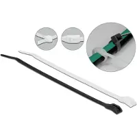 DeLOCK Colliers de serrage à tête plate L 370 x l 3,6 mm 100 pièces (370 mm, 100 pcs)