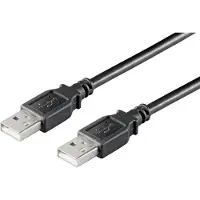 Microconnect USBAA01B Câble USB 0,1 m USB 2.0 USB 2.0 USB A Noir