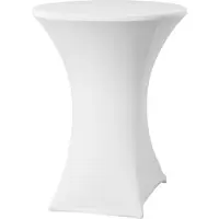 Hendi Housse de table haute ø70-85 cm Blanc (85 x 115 cm)