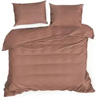 Eurofirany DIVA LINE DINA ensemble linge de lit, en satin de coton de haute qualité, uni, 160 x 200 cm (Parure de lit, 160 x 200 cm, 70 x 80 cm)