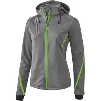 Erima Function Veste Softshell Femmes - Gris Mélange / Green Gecko | Taille: 34