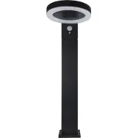 REV Lampadaire solaire LED Round noir