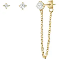 Glanzstücke Boucles d'oreilles or / argent