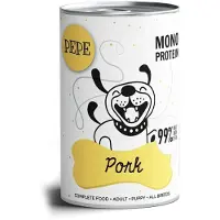Paka Zwierzaka PEPE Pork 99% 6x400 g - nourriture humide au porc
