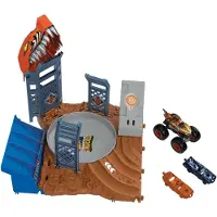 Hot Wheels Monster Trucks Arena World : Semi-Finals Asst - Tiger Shark's Spin Out Frenzy