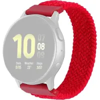 Cover-Discount 20mm Bracelet Nylon Loop rouge (20 mm, Nylon), Sangles de montre, Rouge