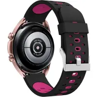Cover-Discount 20mm Silicone Bracelet de remplacement BI-color rose (20 mm, Silicone), Sangles de montre, Pink
