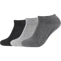 Camano Unisexe, Chaussettes, Baskets ca-soft unisexes 3p, Gris, (Lot de 3, 35 - 38)