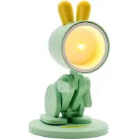 RealPower LED-Tier Taschenlampe Grenn rabbit mit Sockel (5.20 cm)