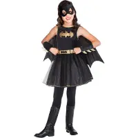 Amscan Déguisements Sous Licence Officielle Noir Batgirl Pour Enfants Filles Super-héros bande dessinée