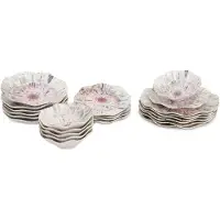 Hermia Concept , GBSNES24Y41001159, Services de table, Service de table (24 pièces), Multicolore, Porcelaine, 25 x 25 x 2 cm