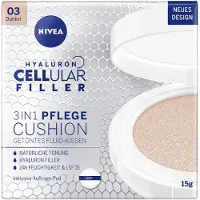 Nivea Hyaluron Cellular Filler Cushion fond de teint en coussin 3 en 1 teinte 03 Dark 15 g