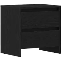 vidaXL Cabinet de chevet avec tiroir Chêne noir 45 x 34 x 44.5 cm