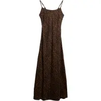 Superdry Bias Cut Maxi Slip Sleeveless Long Dress Marron L Femme