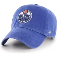 47 Brand Casquette '47 Brand NHL CAP EDMONTON OILERS CLEAN UP ROYAL femme || Taille Unique