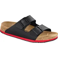 Birkenstock Unisexe, Sandales, Arizona SL Birko-Flor normal, Noir, (47)