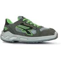 U Power SPECTRE, chaussures de sécurité, baskets unisexes légères antiperforation, semelle en basalte, insert Infinergy, avec embouts en aluminium - Grey Green 42