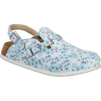 Birkenstock Femmes, Sandales, Kay SL Birko-Flor étroit, Blanc, (40)
