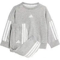 Adidas Survêtement 'Essentials' gris chiné / blanc