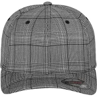 Flexfit Casquette 'GLEN CHECK' noir / blanc
