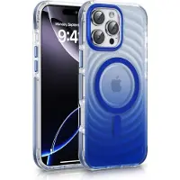 Evelatus Back panel cover Apple iPhone 15 Pro EchoWave Clear MagSafe Blue (Apple iPhone 15 Pro), Coque pour téléphone portable, Bleu