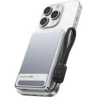 Iniu , batterie externe magnétique Qi2 5000 mAh 15 W avec support, blanche
