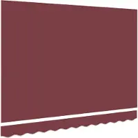 vidaXL Tissu de remplacement pour store Bordeaux rouge 330 x 195 cm Polyester