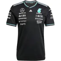 Adidas T-Shirt fonctionnel 'MERCEDES - AMG PETRONAS FORMULA ONE TEAM DRIVER JERSEY' aqua / noir / blanc
