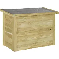 vidaXL Boîte de rangement , couleur naturelle, 80 x 44,5 x 57,5 cm