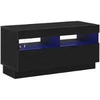 vidaXL Armoire TV noir imitation chêne 100 x 35 x 40 cm Bois composite