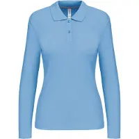 Kariban Damen Piqué Poloshirt Langarm
