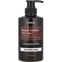 Kundal Caffeine Shampoo White Musk shampoing naturel anti-chute 500 ml