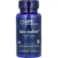 Life Extension , Iode Marin, 1 000 mcg, 60 Gélules Végétariennes