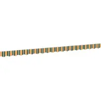 vidaXL Jupe de store de rechange verte et jaune, 4,5 m, polyester