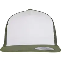 Flexfit Casquette vert foncé / blanc