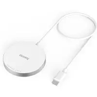 Hama MagCharge FC15 Téléphone portable - Smartphone Blanc USB Charge sans fil Charge rapide Intérieur (00201672)