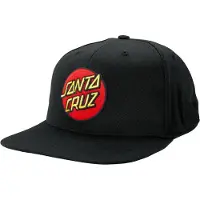 Santa Cruz Classic Dot Snapback Cap Noir