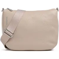 Mandarina Duck Mellow Leather Hobo Fzt79 Shoulder Bag Beige
