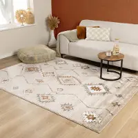 FRAAI Tapis berbère - Blend Aztec Beige | 240x330 cm | Rectangulaire | Pile haute