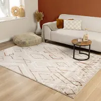 FRAAI Tapis berbère | Blend Diamond Beige | 160x230cm | Beige | Rectangulaire | Tapis