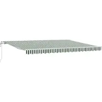 vidaXL Store extensible vert et blanc 450 x 350 cm