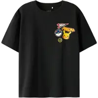 Name it T-Shirt 'NKMJeno Pokemon' jaune d'or / rose / rouge / noir