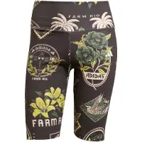 Adidas Pantalon 'x Farm' crème / citron vert / émeraude / noir
