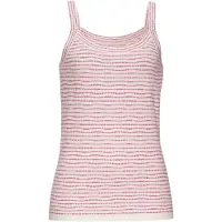 Vivance Tops en tricot rose / blanc