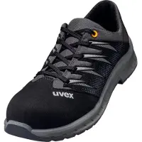 Uvex 69497, Homme, Adulte, Bottes de sécurité, Noir, Gris, ESD, S2, Fermeture à lacets