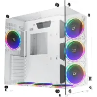 Xigmatek Boîtier pour PC Semi-Tower XIGMATEK ATX en Blanc et Noir