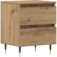 vidaXL Cabinet de chevet avec tiroir chêne artisanal 40 x 35 x 50 cm