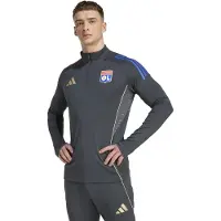 Adidas T-Shirt fonctionnel 'Olympique Lyon Tiro 25 Competition' bleu / jaune pastel / graphite / rouge orangé